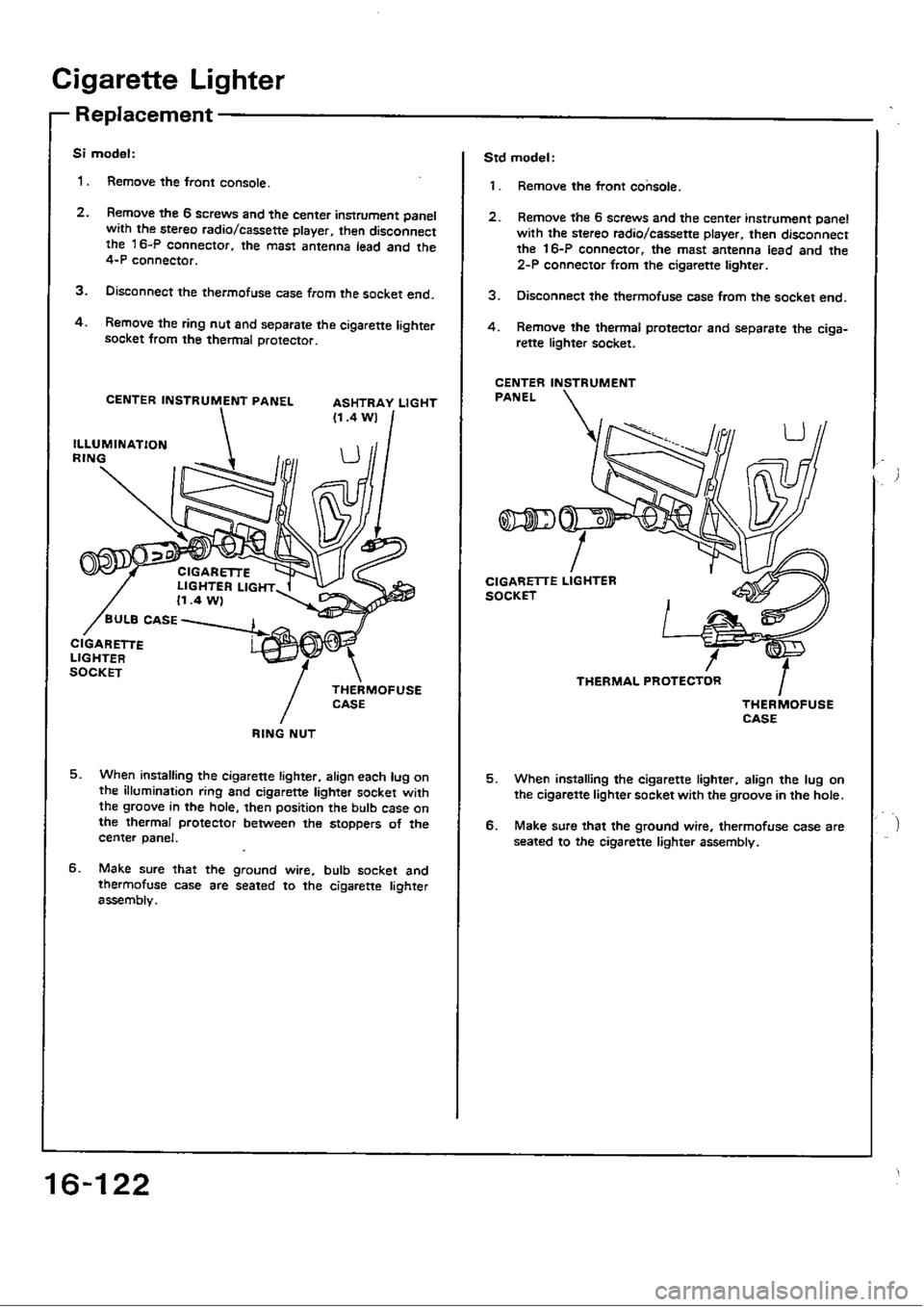 HONDA CIVIC 1989 4.G Workshop Manual HONDA CIVIC 1989 4.G Workshop Manual
