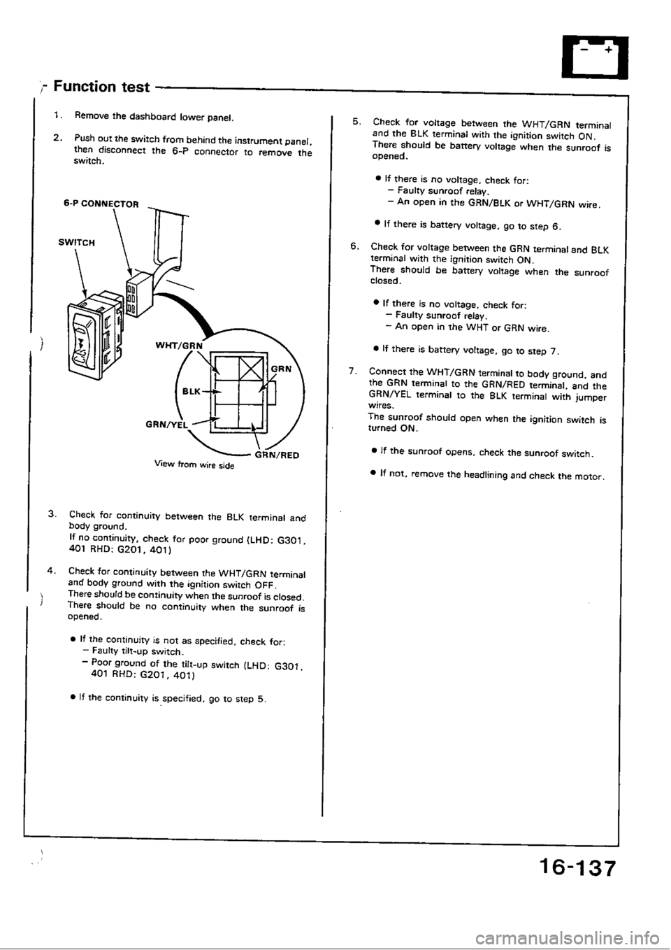 HONDA CIVIC 1989 4.G Workshop Manual HONDA CIVIC 1989 4.G Workshop Manual