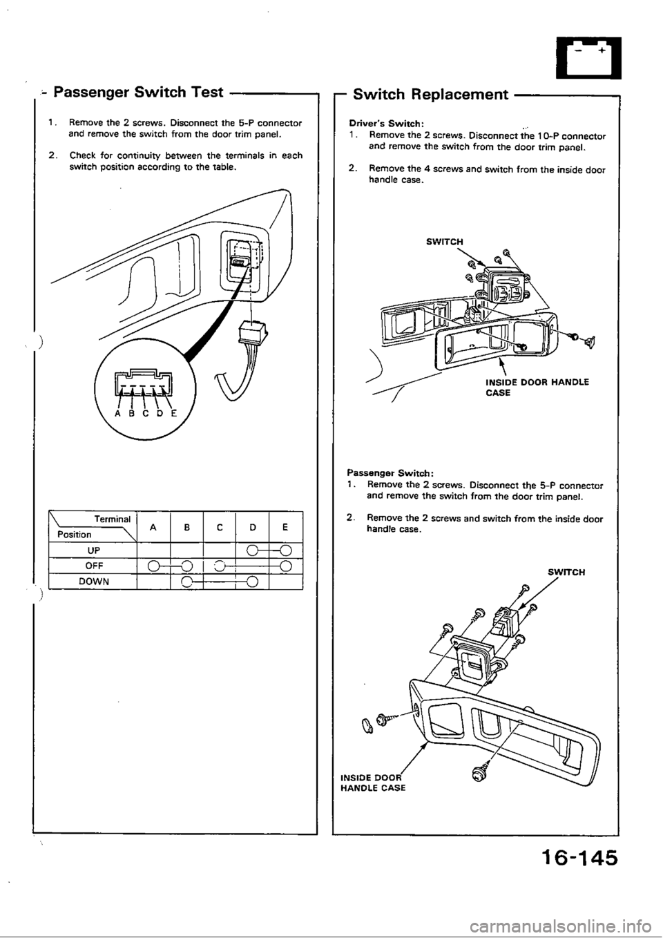 HONDA CIVIC 1989 4.G Workshop Manual HONDA CIVIC 1989 4.G Workshop Manual