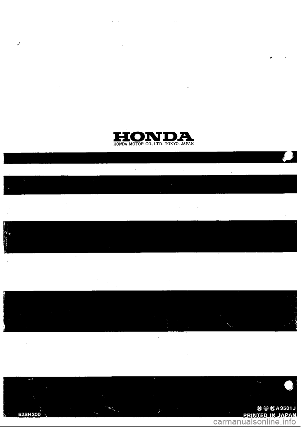 HONDA CIVIC 1988 4.G Workshop Manual HONDA CIVIC 1988 4.G Workshop Manual