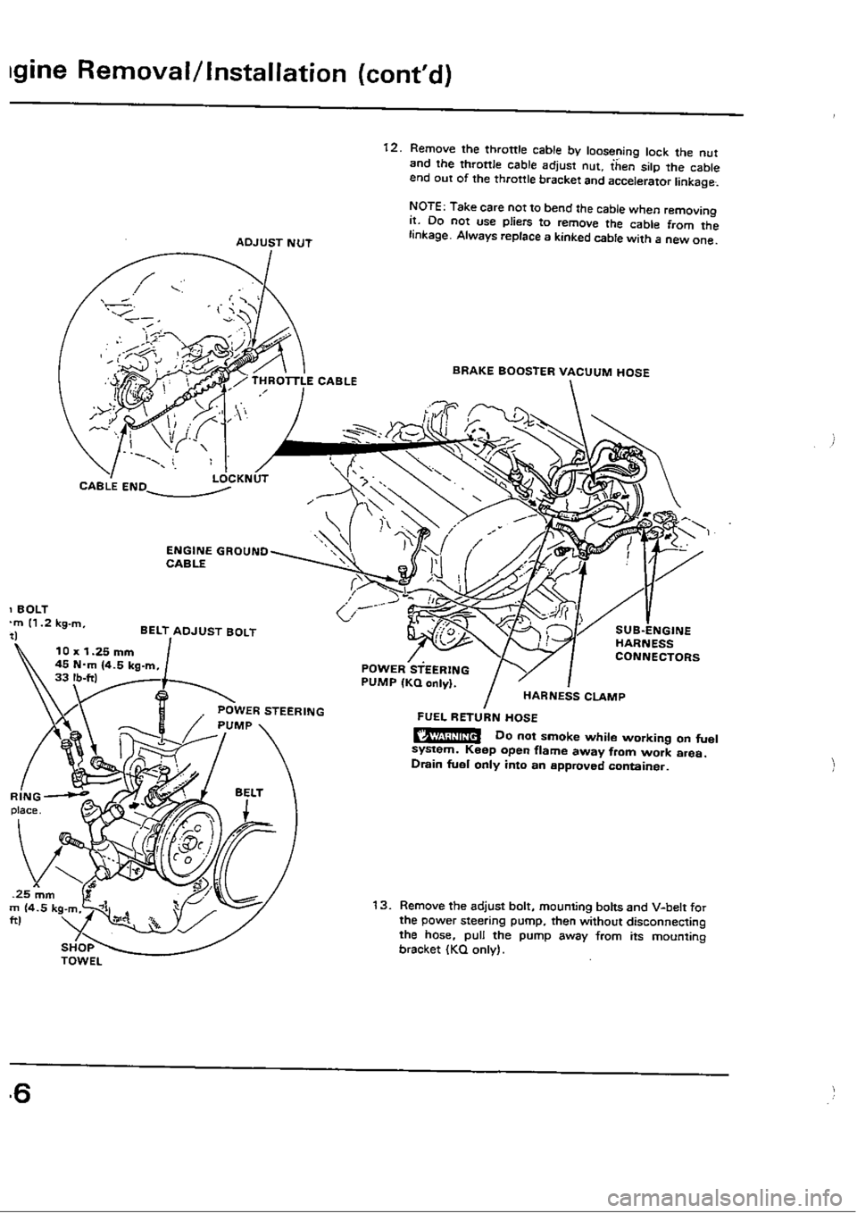 HONDA CIVIC 1989 4.G Owners Manual HONDA CIVIC 1989 4.G Owners Manual