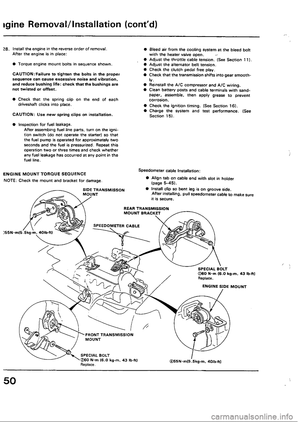 HONDA CIVIC 1989 4.G Owners Manual HONDA CIVIC 1989 4.G Owners Manual