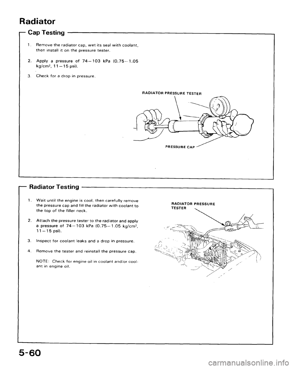 HONDA CRX 1988 2.G Workshop Manual 