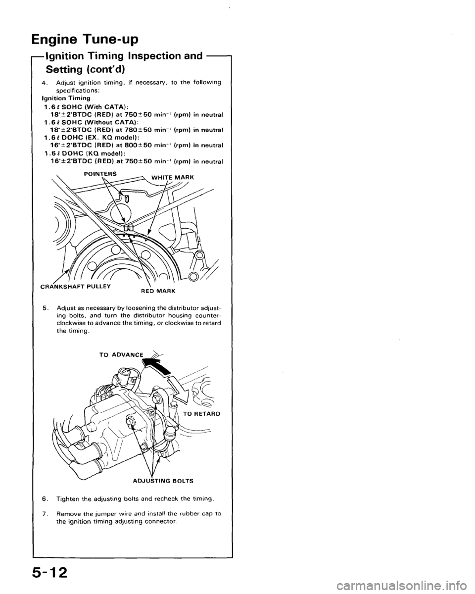 HONDA CRX 1988 2.G Workshop Manual HONDA CRX 1988 2.G Workshop Manual
