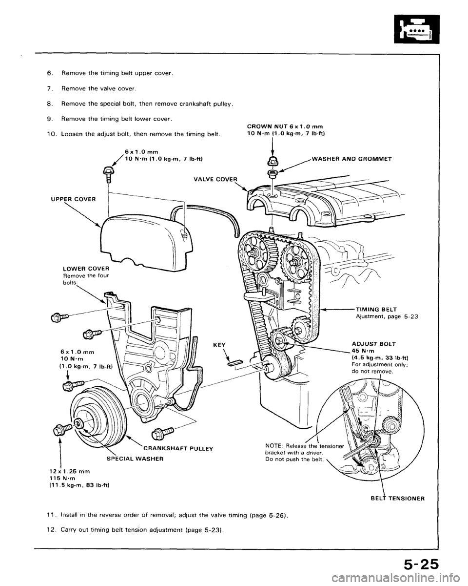 HONDA CRX 1988 2.G Workshop Manual HONDA CRX 1988 2.G Workshop Manual