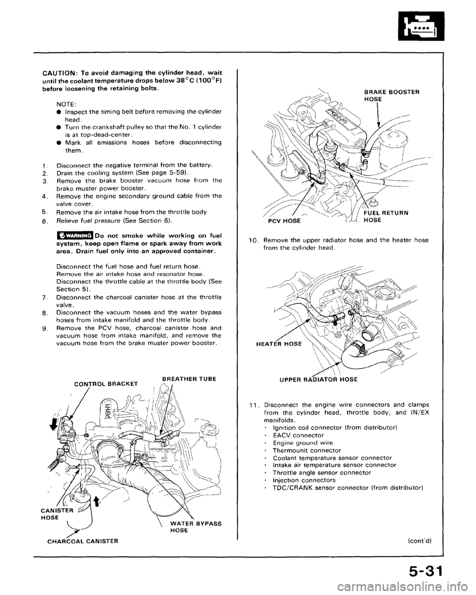 HONDA CRX 1988 2.G Workshop Manual HONDA CRX 1988 2.G Workshop Manual