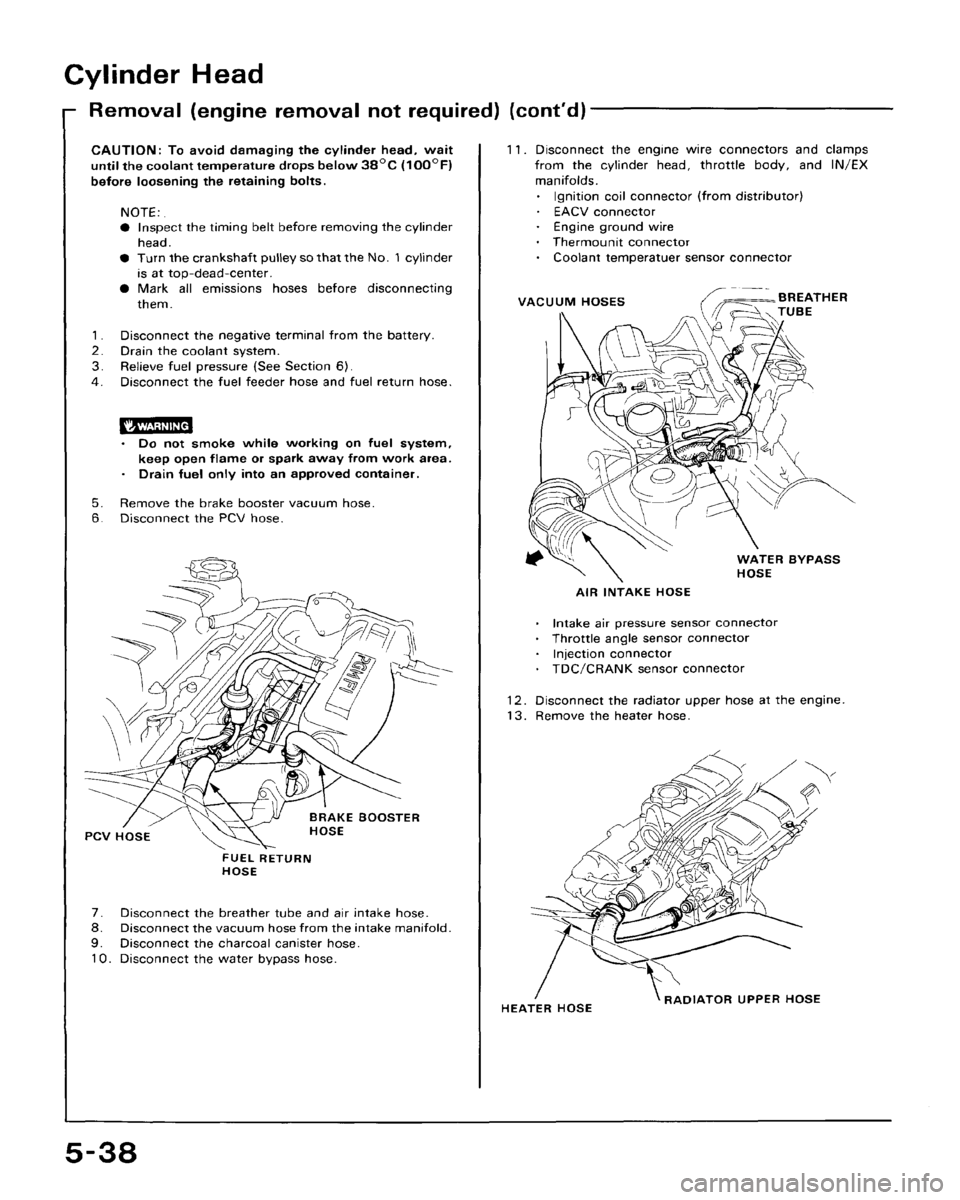 HONDA CRX 1988 2.G Workshop Manual HONDA CRX 1988 2.G Workshop Manual