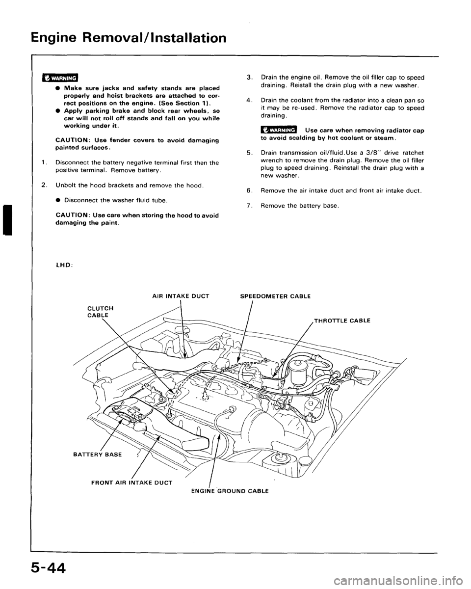 HONDA CRX 1988 2.G Workshop Manual HONDA CRX 1988 2.G Workshop Manual