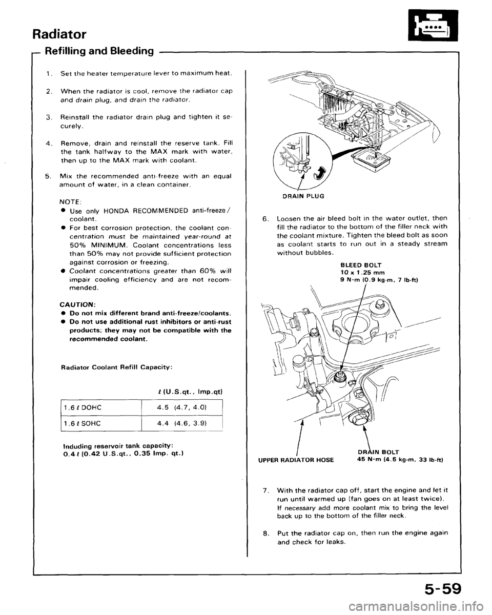 HONDA CRX 1988 2.G Workshop Manual HONDA CRX 1988 2.G Workshop Manual