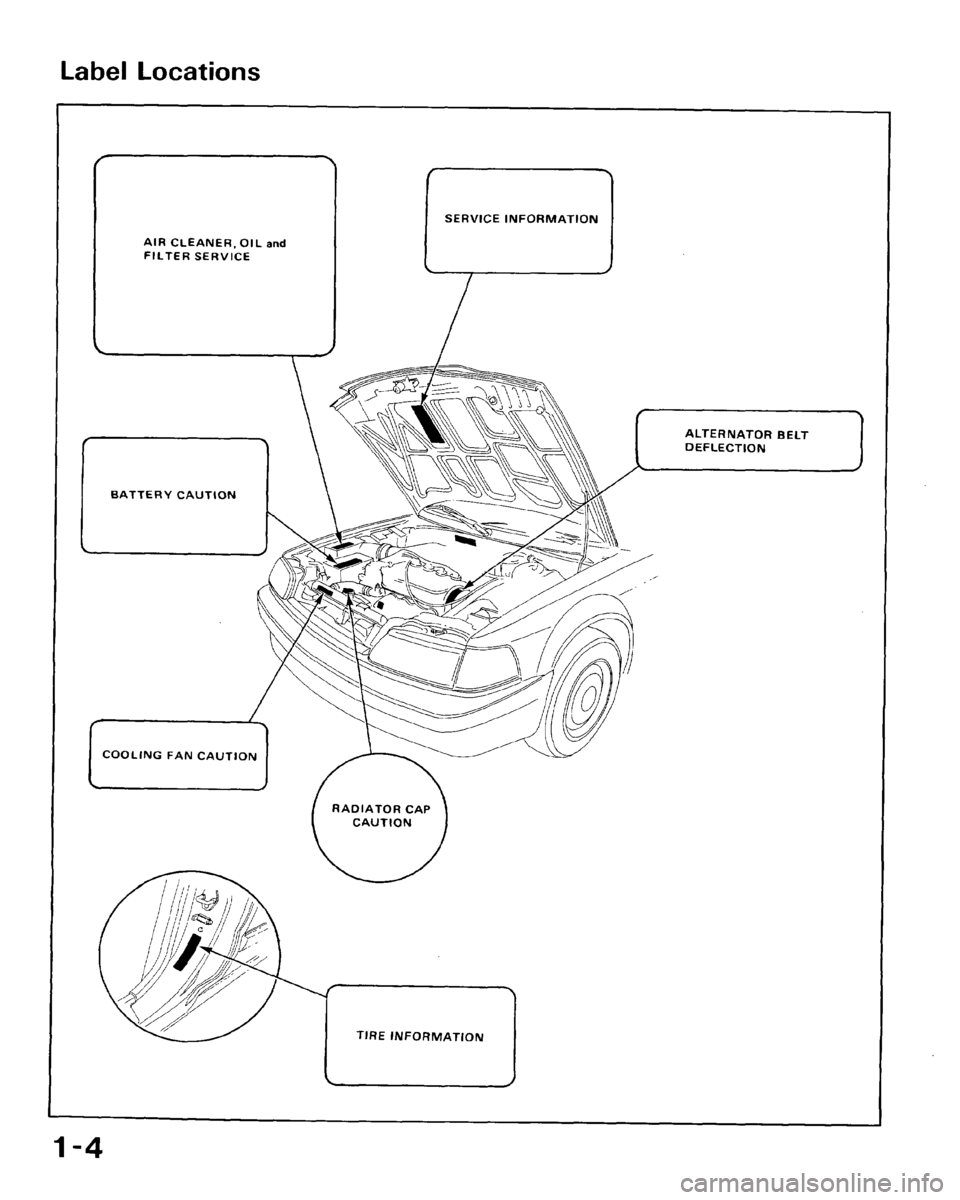 HONDA CRX 1988 2.G Owners Manual HONDA CRX 1988 2.G Owners Manual