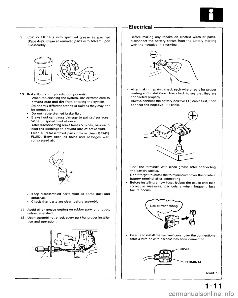 HONDA CRX 1988 2.G Owners Manual HONDA CRX 1988 2.G Owners Manual