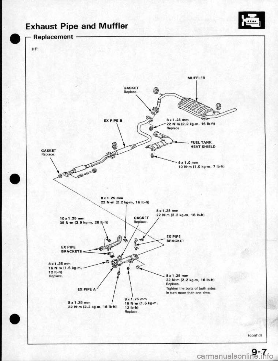 HONDA CRX 1991 2.G Workshop Manual 