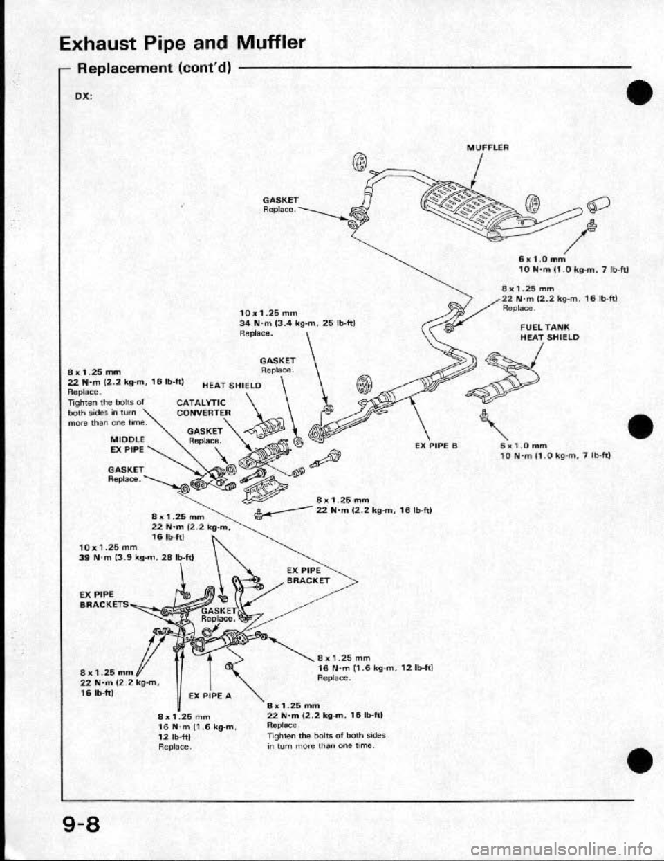 HONDA CRX 1991 2.G Workshop Manual 