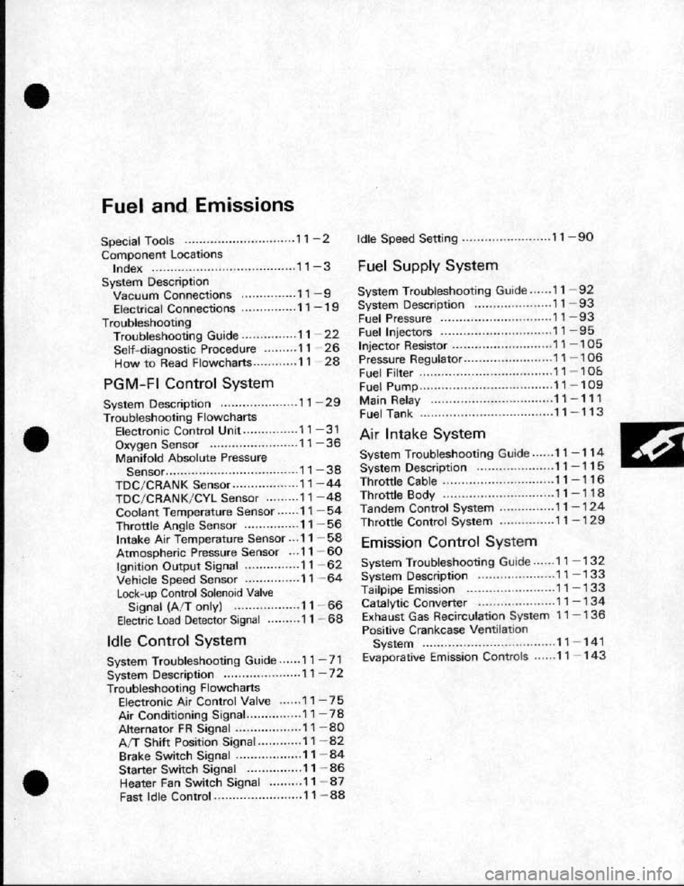 HONDA CRX 1991 2.G Workshop Manual 