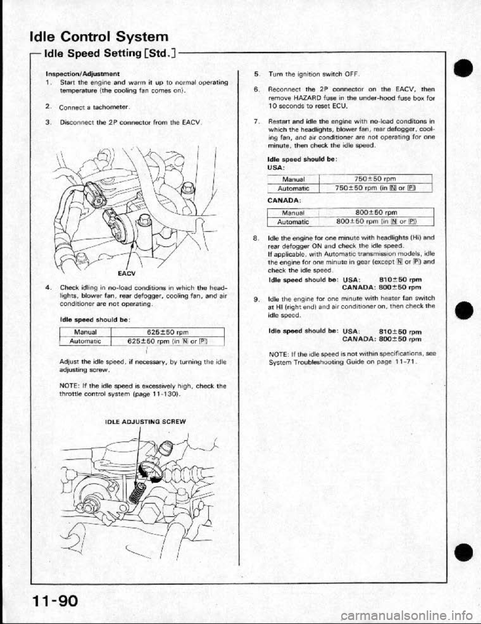 HONDA CRX 1991 2.G Workshop Manual HONDA CRX 1991 2.G Workshop Manual