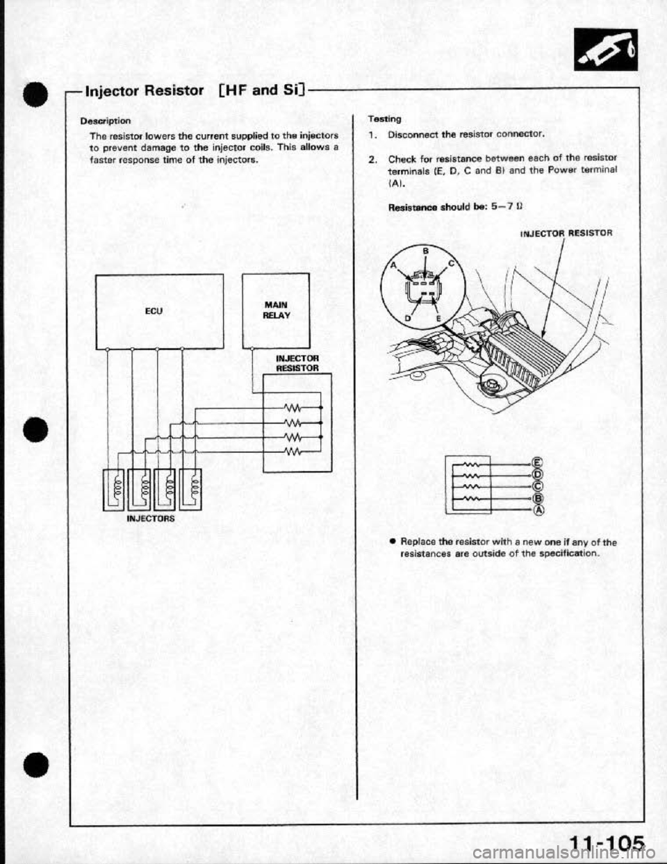 HONDA CRX 1991 2.G Workshop Manual HONDA CRX 1991 2.G Workshop Manual