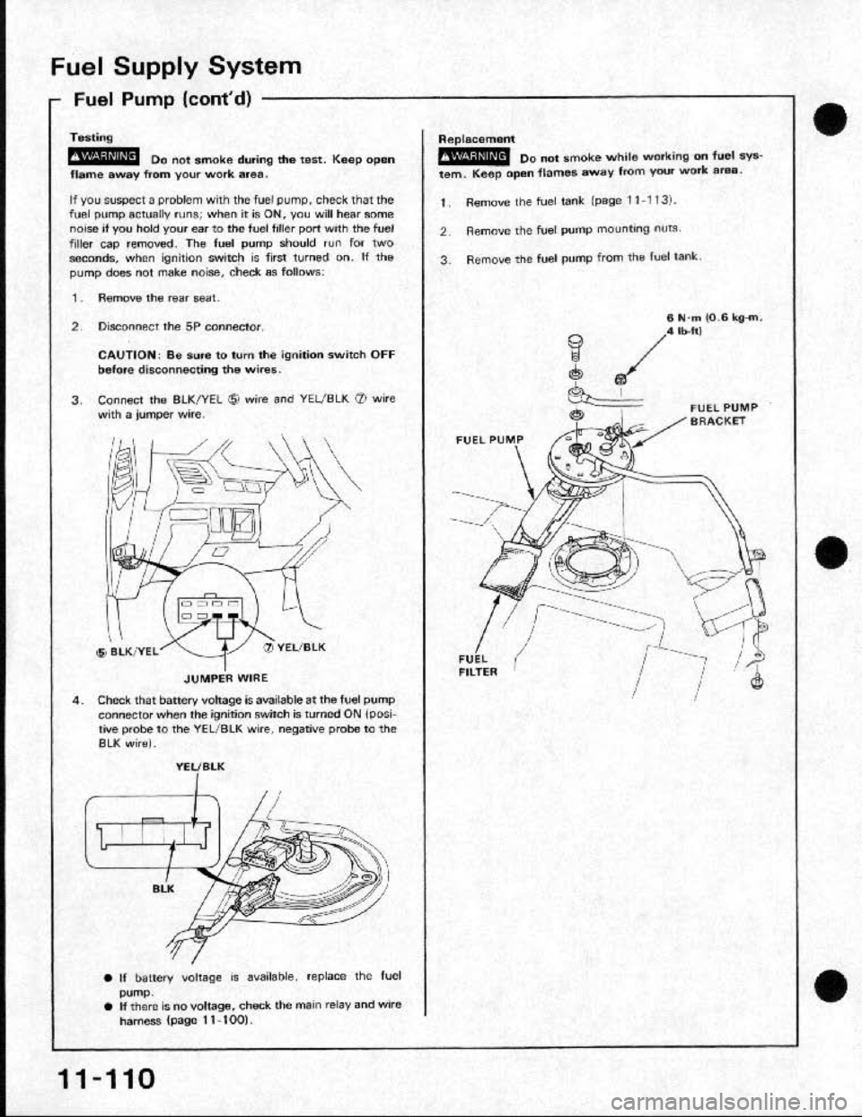 HONDA CRX 1991 2.G Workshop Manual HONDA CRX 1991 2.G Workshop Manual