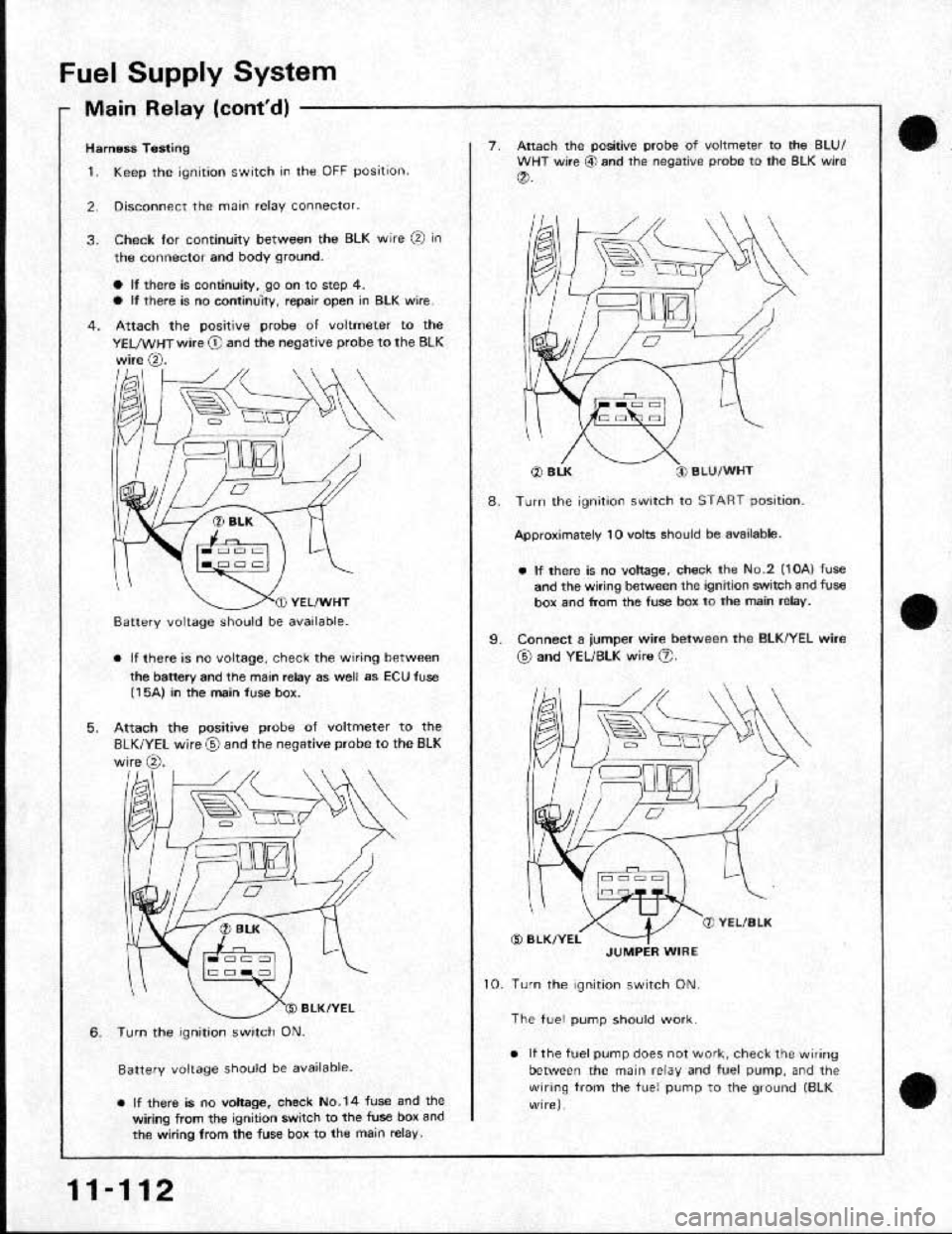 HONDA CRX 1991 2.G Workshop Manual HONDA CRX 1991 2.G Workshop Manual