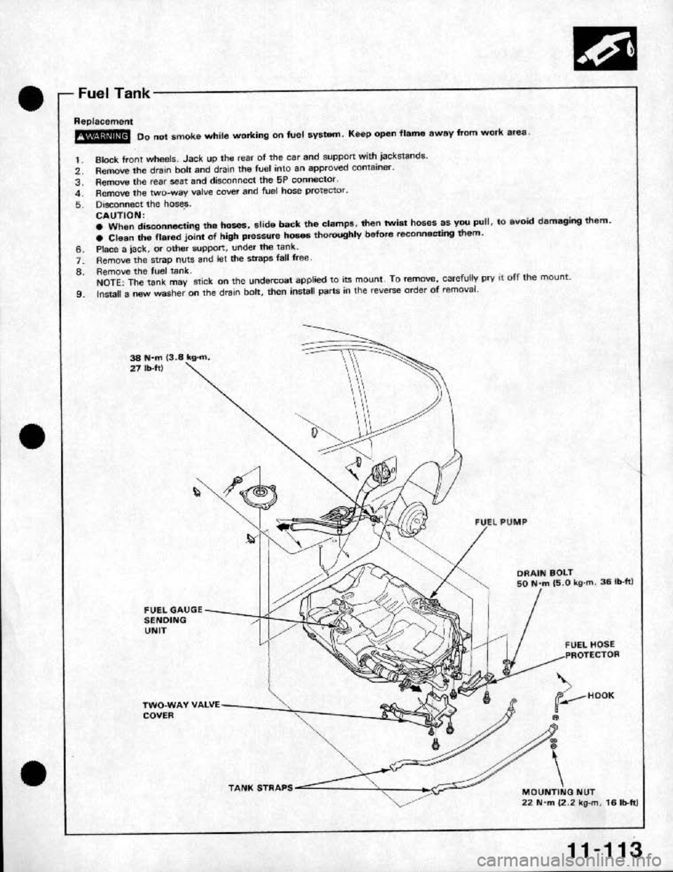 HONDA CRX 1991 2.G Workshop Manual HONDA CRX 1991 2.G Workshop Manual