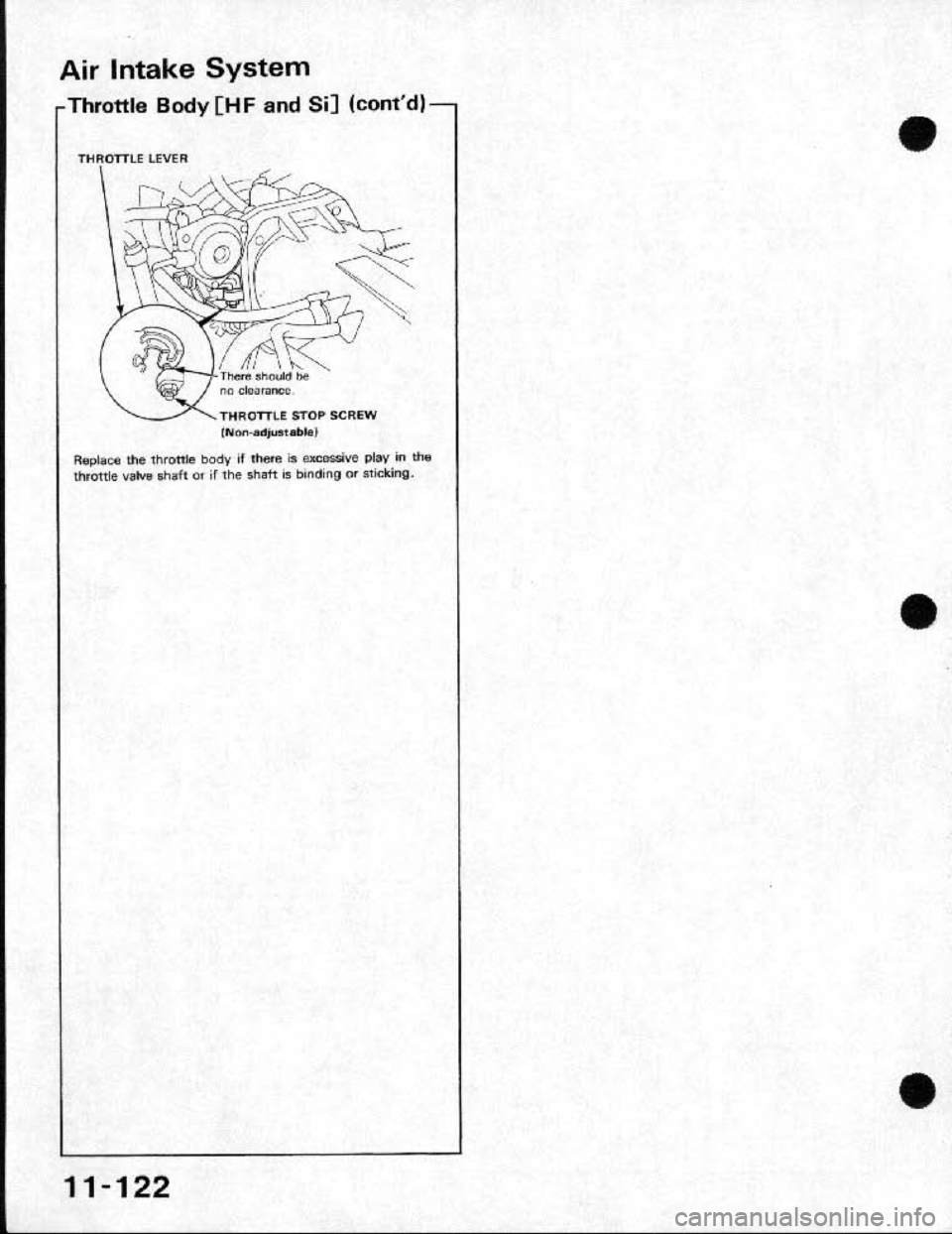 HONDA CRX 1991 2.G Workshop Manual HONDA CRX 1991 2.G Workshop Manual
