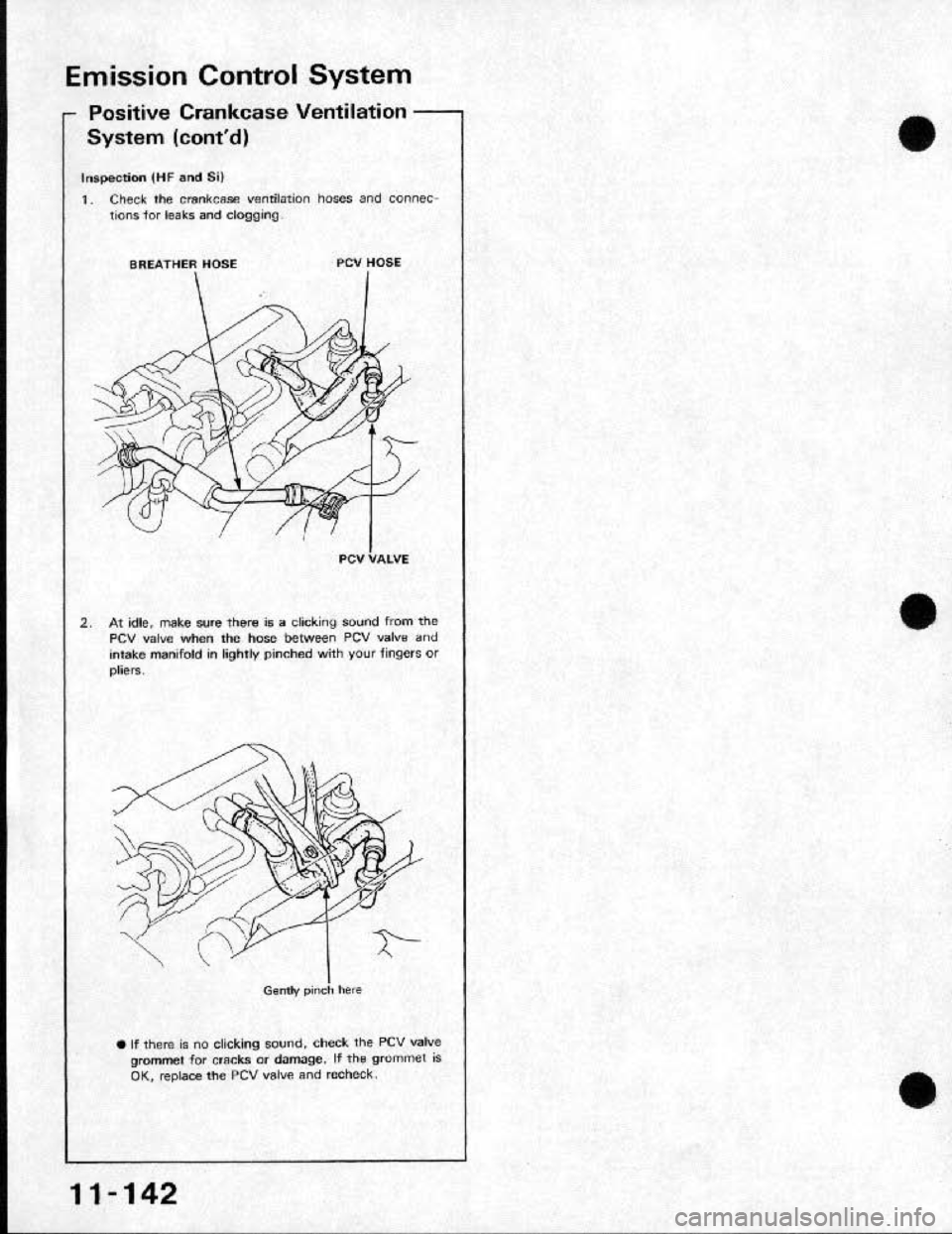 HONDA CRX 1991 2.G Workshop Manual HONDA CRX 1991 2.G Workshop Manual