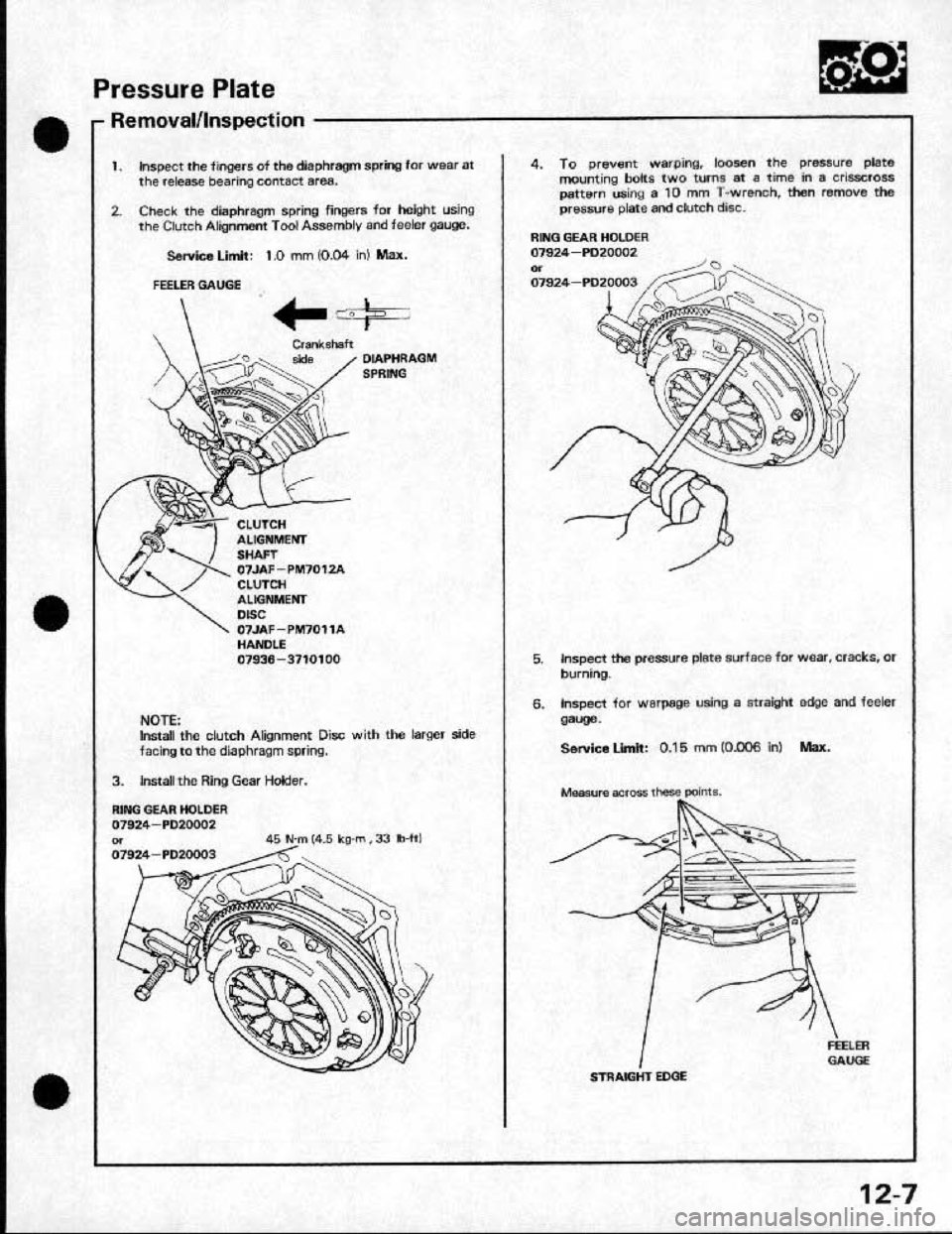 HONDA CRX 1991 2.G Workshop Manual HONDA CRX 1991 2.G Workshop Manual