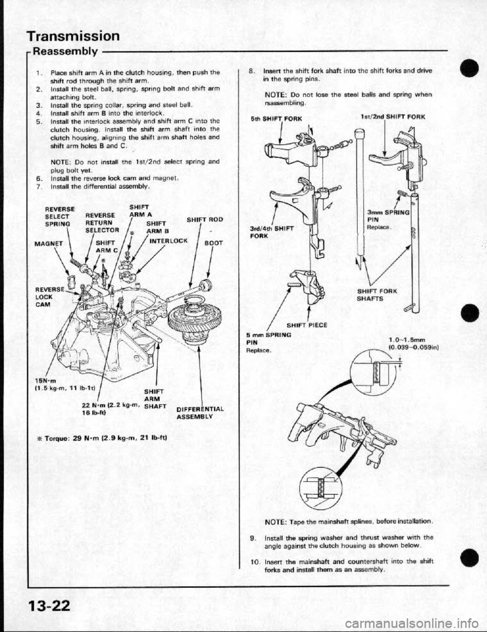 HONDA CRX 1991 2.G Workshop Manual HONDA CRX 1991 2.G Workshop Manual