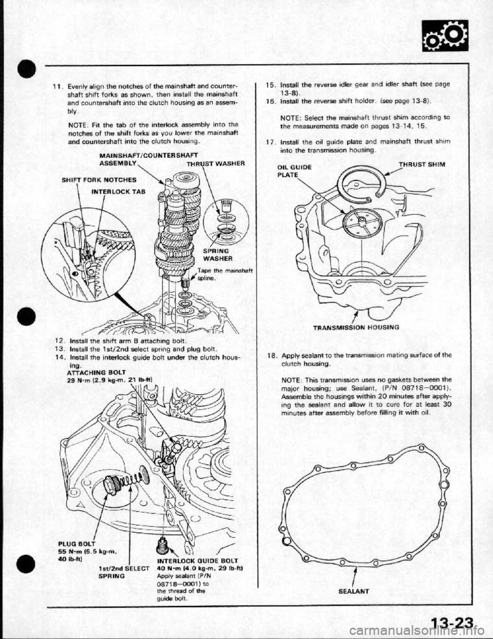 HONDA CRX 1991 2.G Workshop Manual HONDA CRX 1991 2.G Workshop Manual
