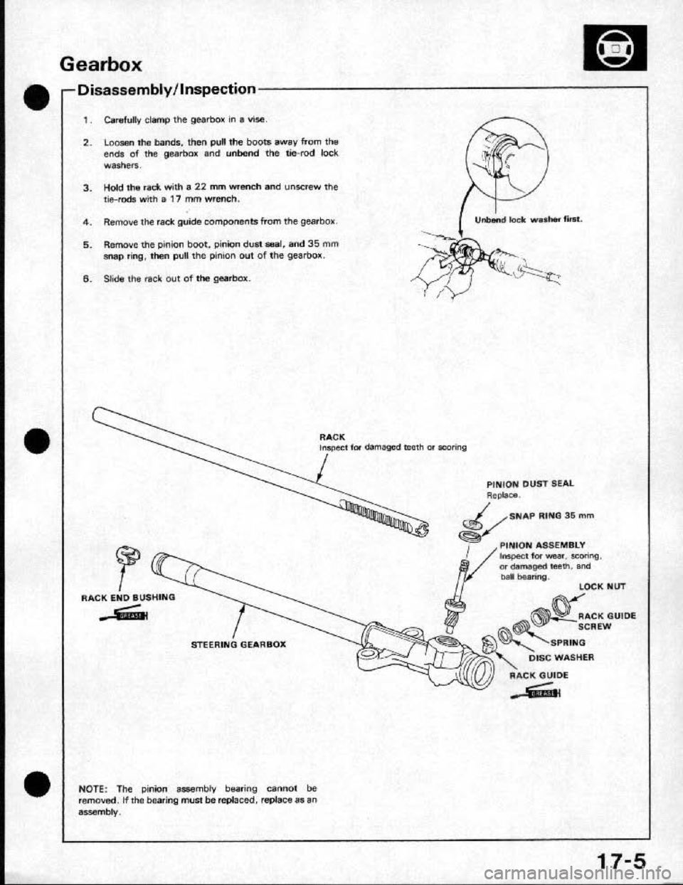 HONDA CRX 1991 2.G Workshop Manual 