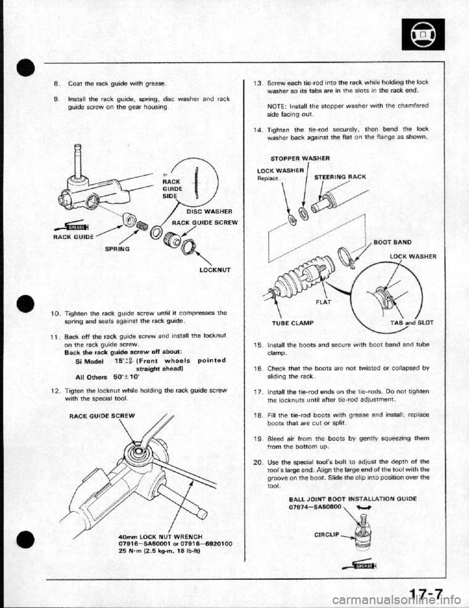 HONDA CRX 1991 2.G Workshop Manual 