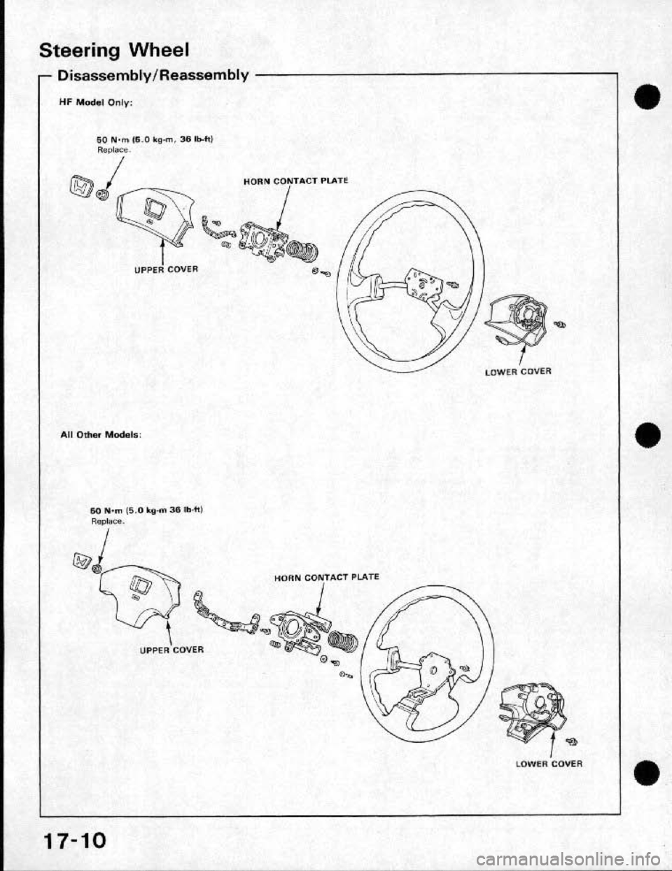 HONDA CRX 1991 2.G Workshop Manual HONDA CRX 1991 2.G Workshop Manual