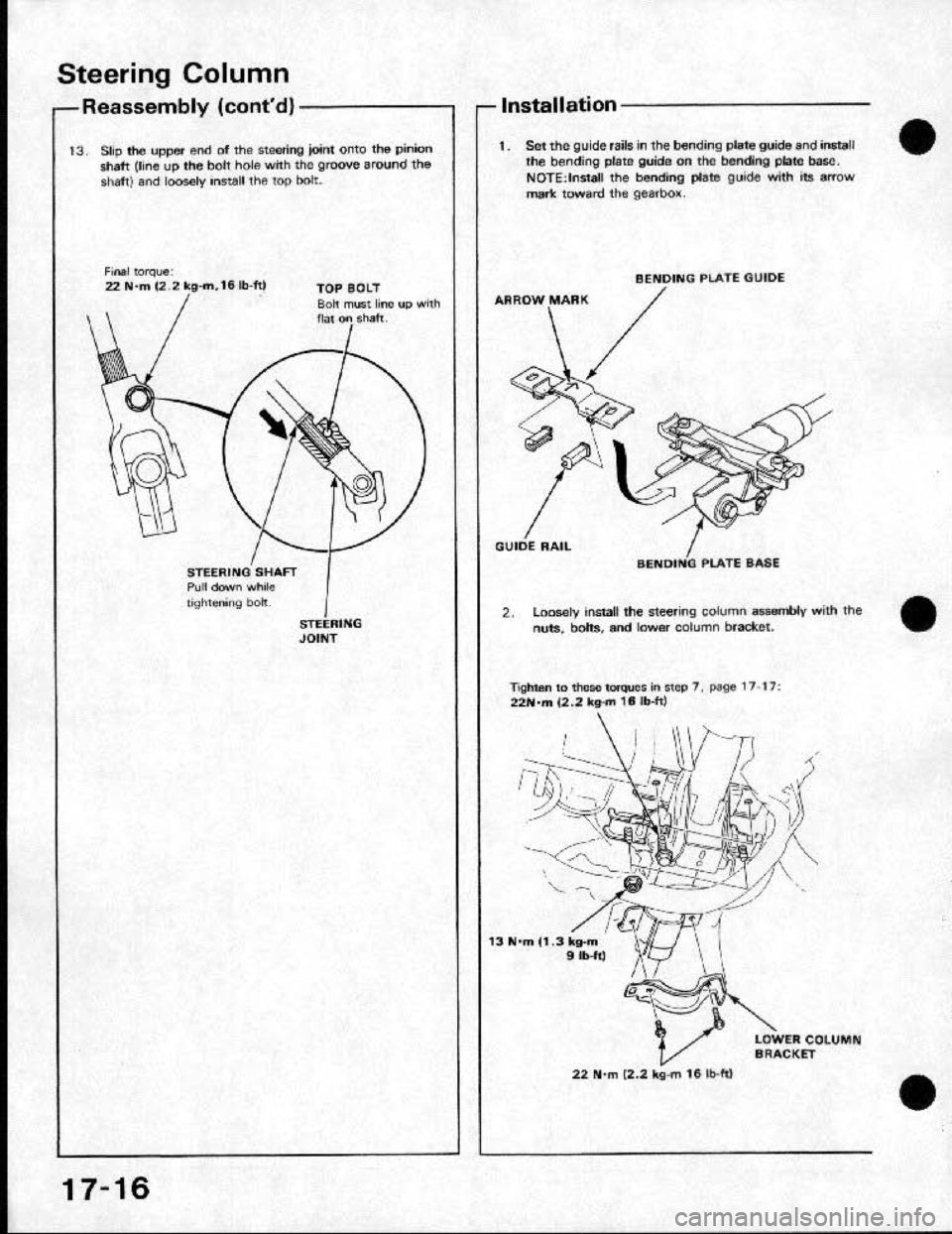 HONDA CRX 1991 2.G Workshop Manual HONDA CRX 1991 2.G Workshop Manual