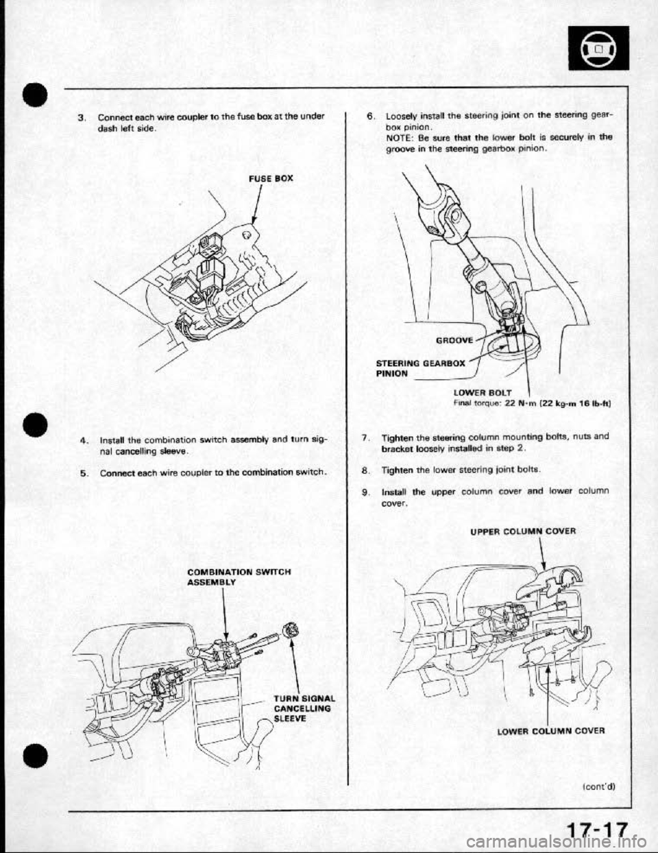 HONDA CRX 1991 2.G Workshop Manual HONDA CRX 1991 2.G Workshop Manual