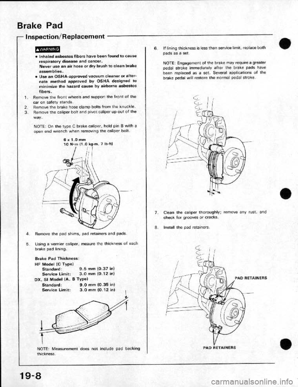 HONDA CRX 1991 2.G Workshop Manual 
