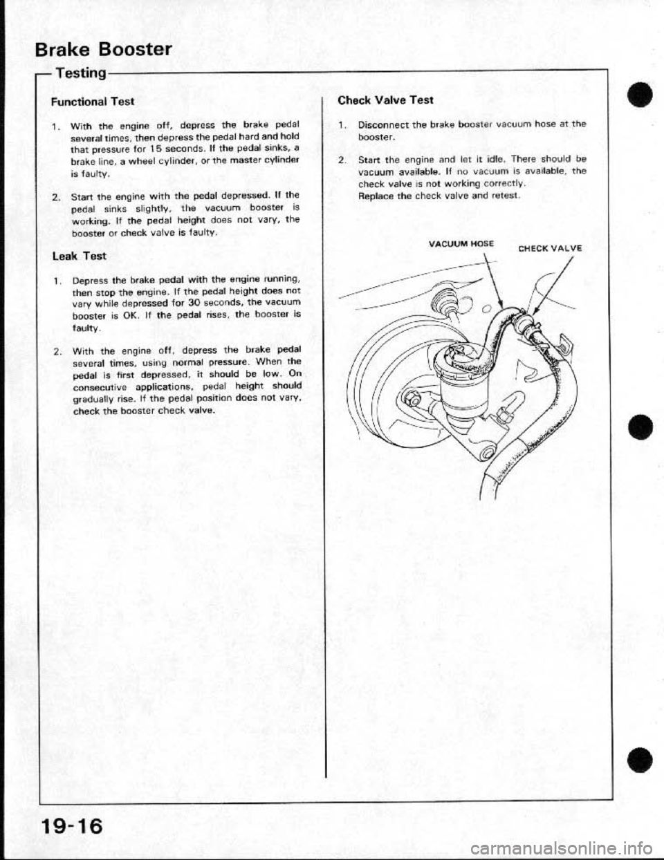 HONDA CRX 1991 2.G Workshop Manual 