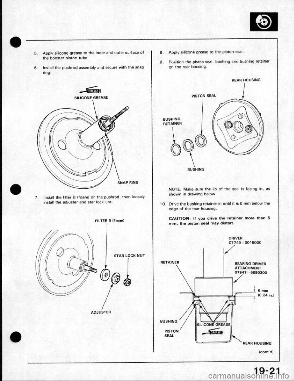 HONDA CRX 1991 2.G Workshop Manual 