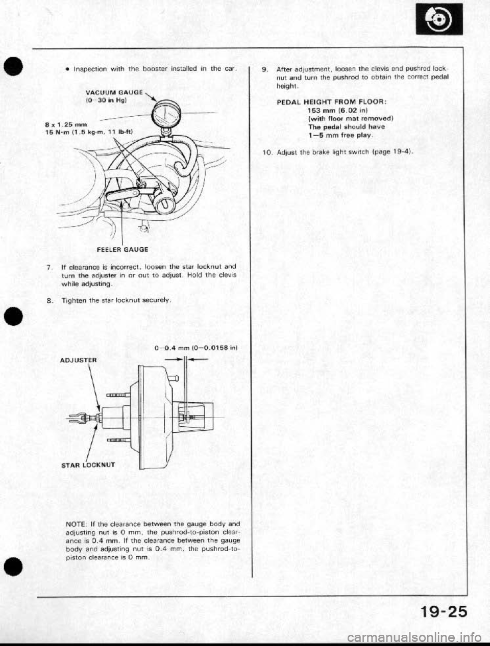 HONDA CRX 1991 2.G Workshop Manual HONDA CRX 1991 2.G Workshop Manual