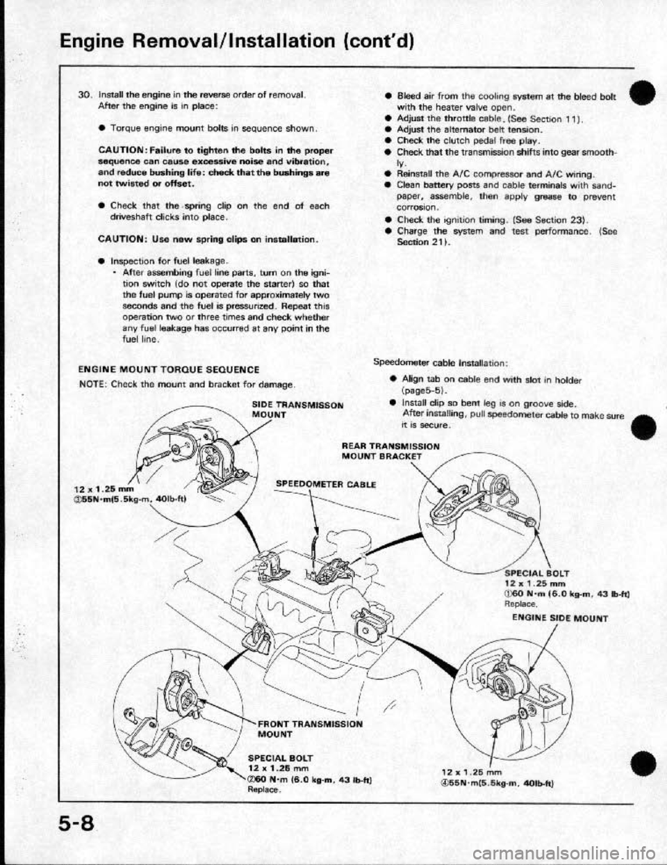 HONDA CRX 1991 2.G Owners Guide 