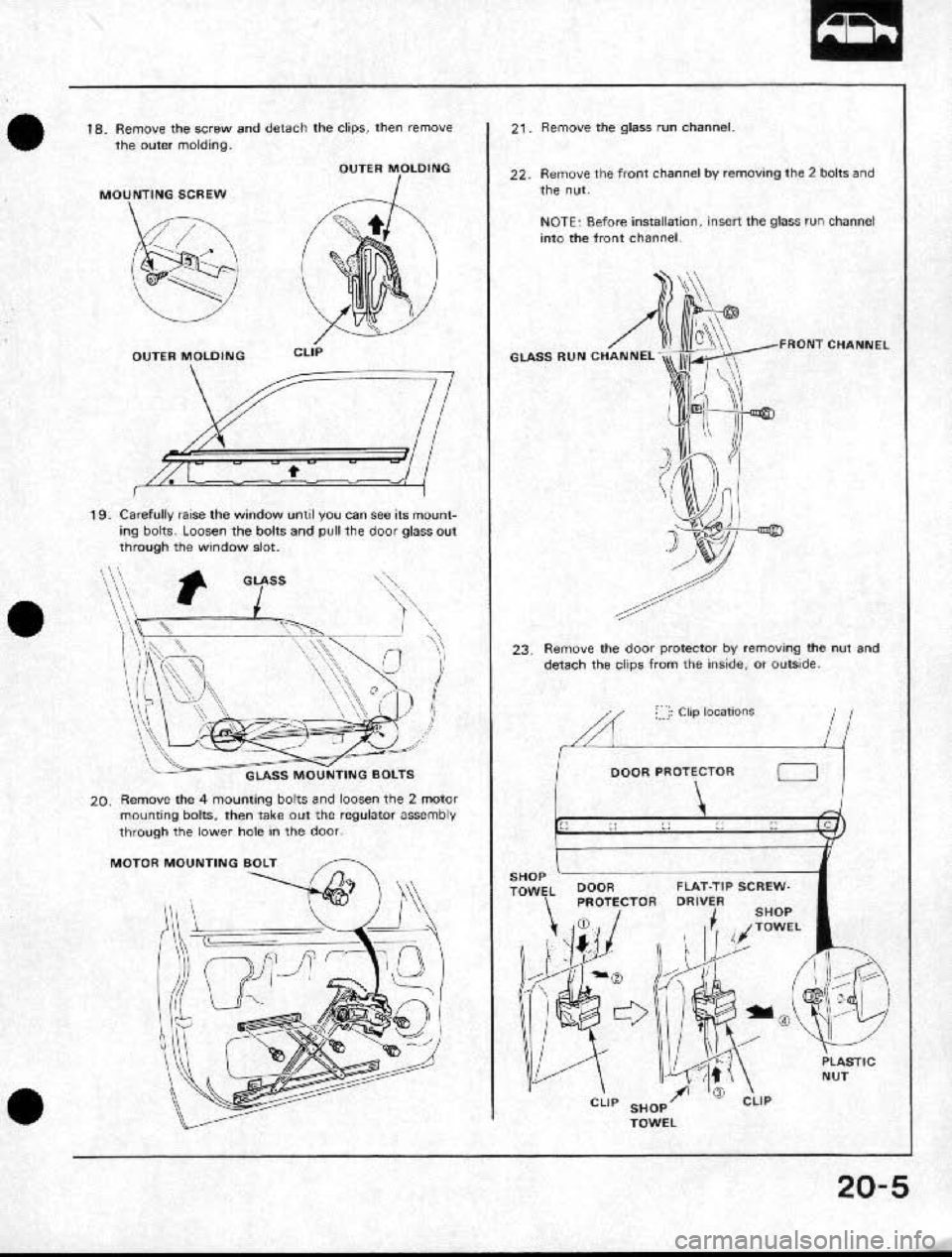 HONDA CRX 1991 2.G Workshop Manual HONDA CRX 1991 2.G Workshop Manual
