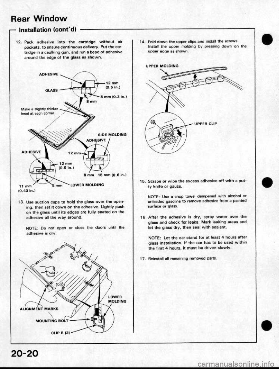 HONDA CRX 1991 2.G Workshop Manual HONDA CRX 1991 2.G Workshop Manual