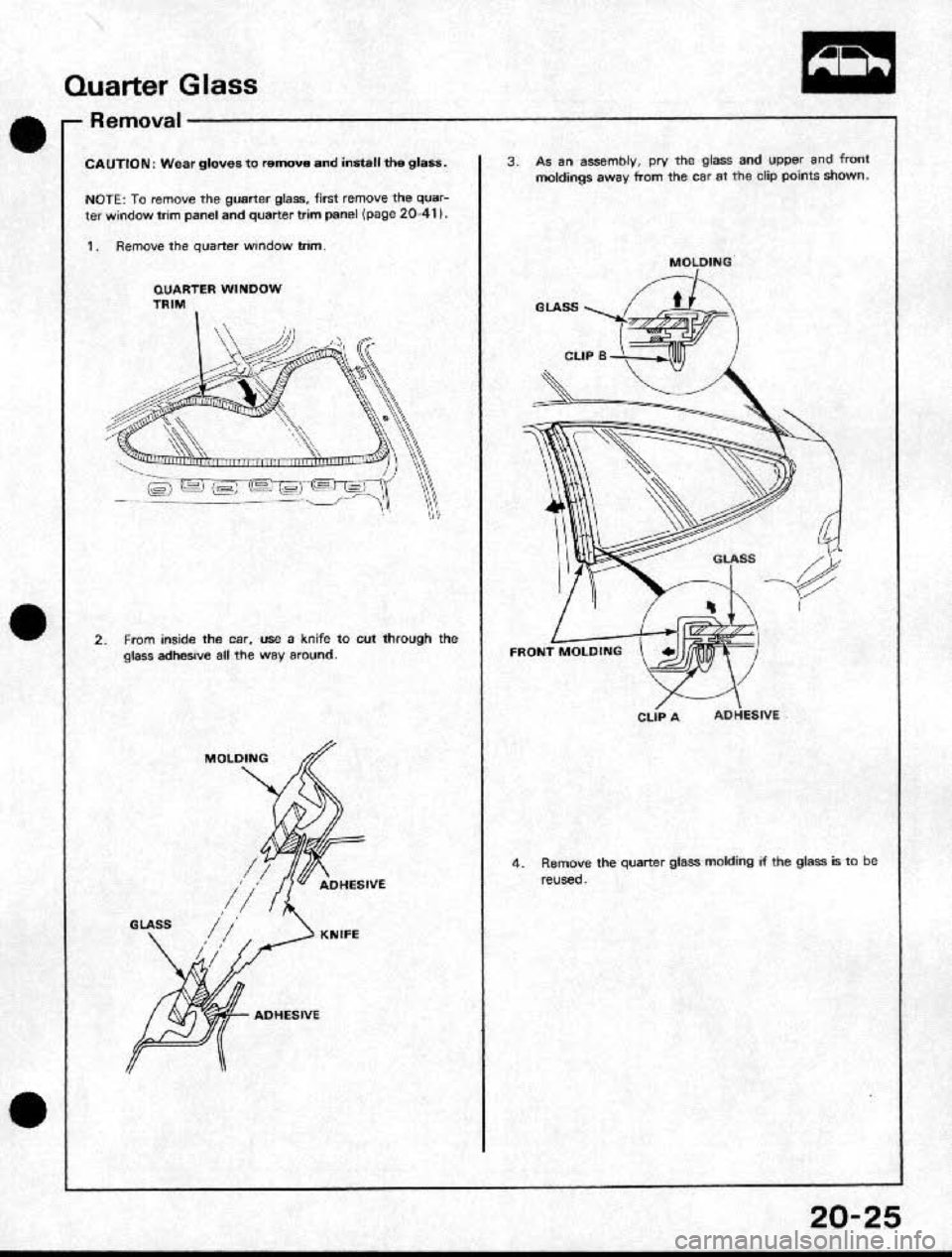 HONDA CRX 1991 2.G Workshop Manual HONDA CRX 1991 2.G Workshop Manual