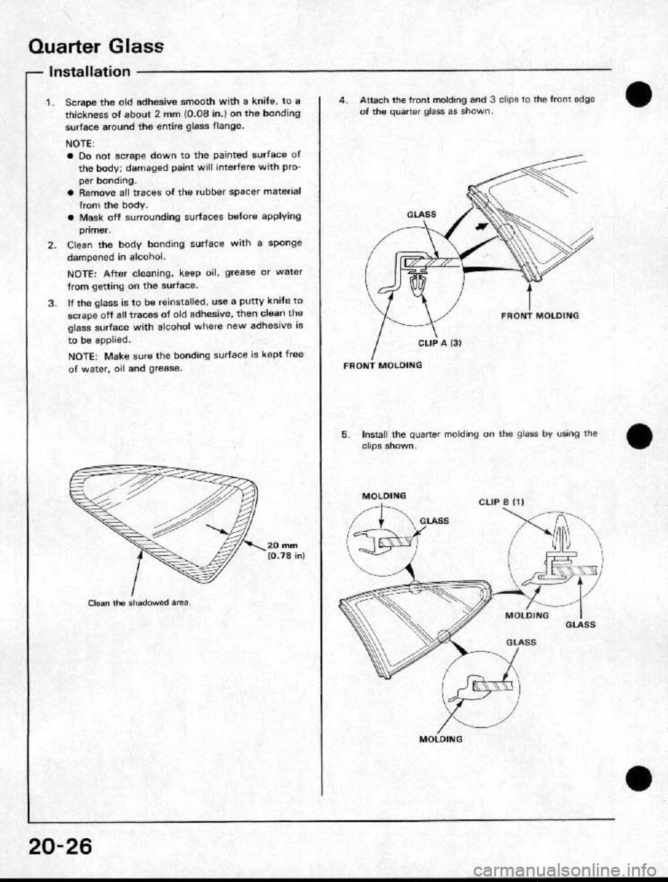 HONDA CRX 1991 2.G Workshop Manual HONDA CRX 1991 2.G Workshop Manual