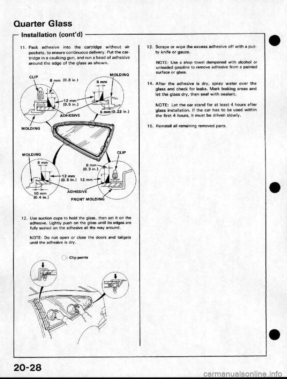 HONDA CRX 1991 2.G Workshop Manual HONDA CRX 1991 2.G Workshop Manual