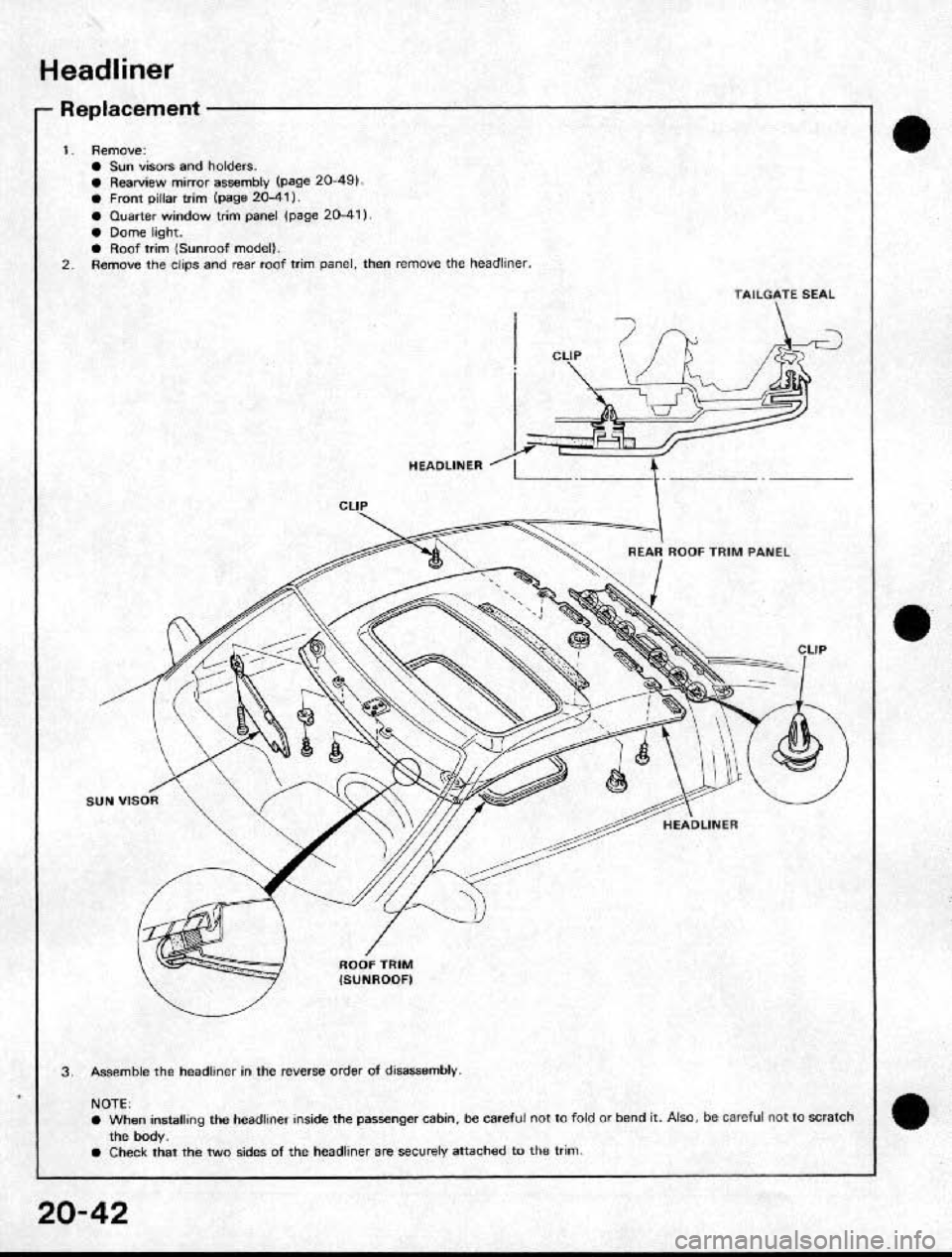 HONDA CRX 1991 2.G Workshop Manual HONDA CRX 1991 2.G Workshop Manual