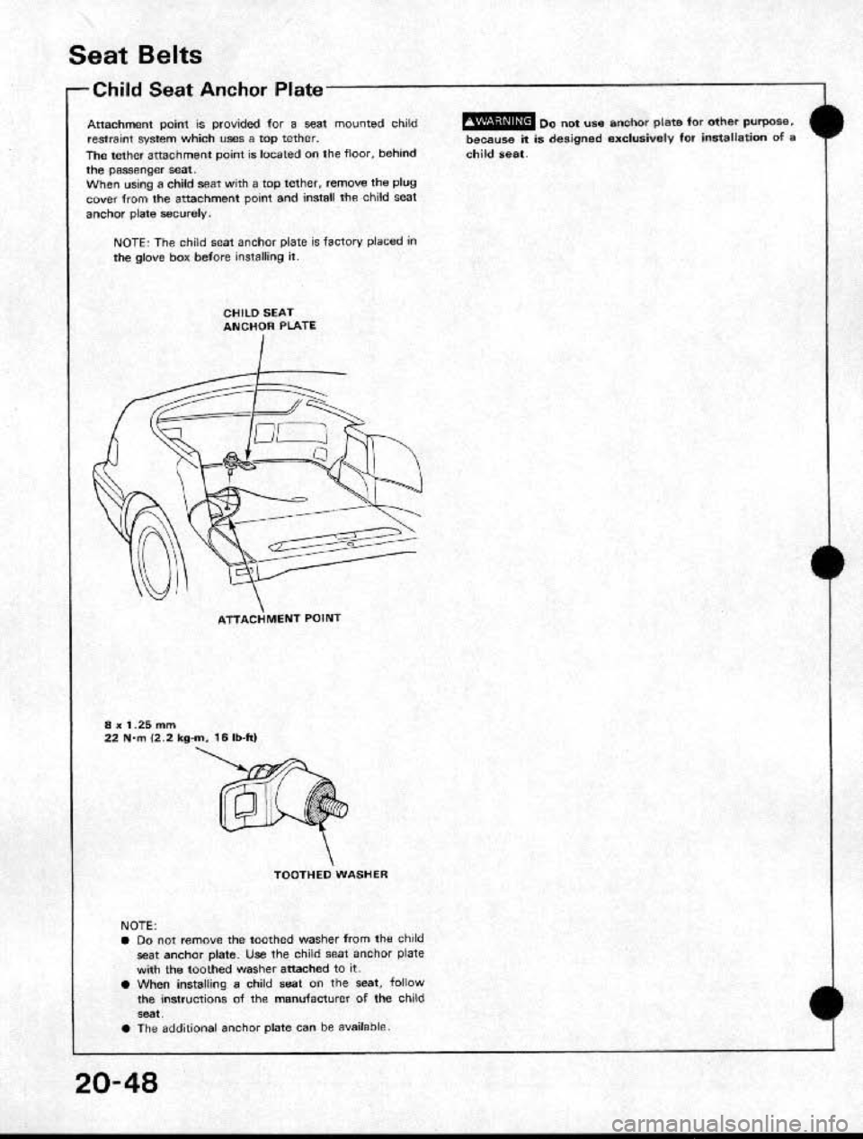 HONDA CRX 1991 2.G Workshop Manual HONDA CRX 1991 2.G Workshop Manual