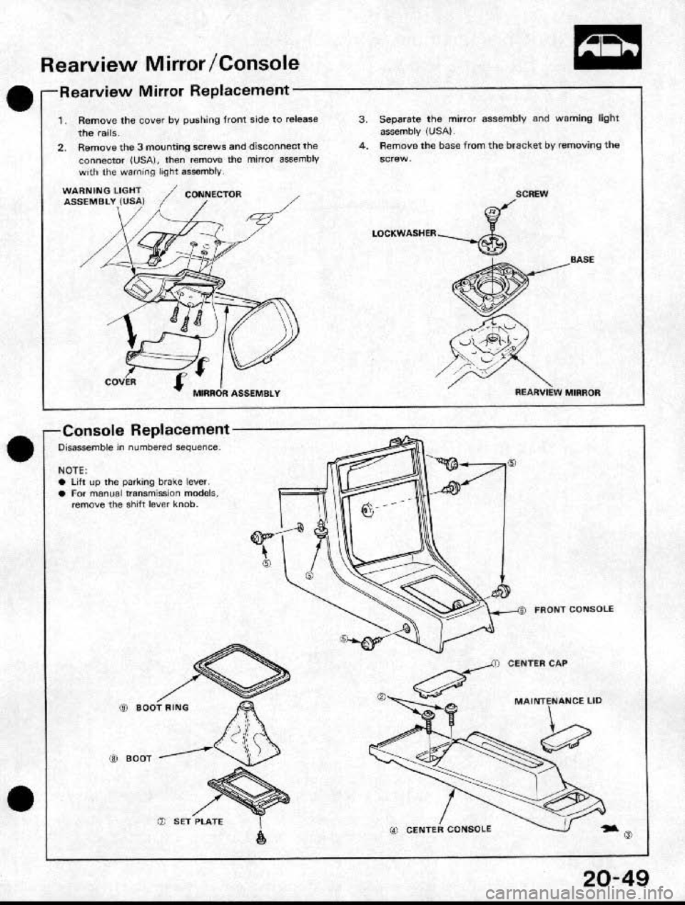 HONDA CRX 1991 2.G Workshop Manual HONDA CRX 1991 2.G Workshop Manual