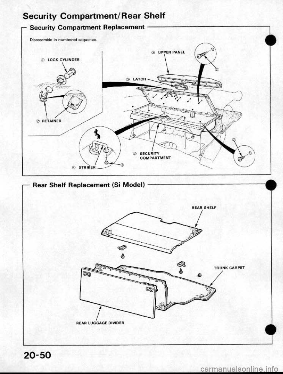 HONDA CRX 1991 2.G Workshop Manual HONDA CRX 1991 2.G Workshop Manual
