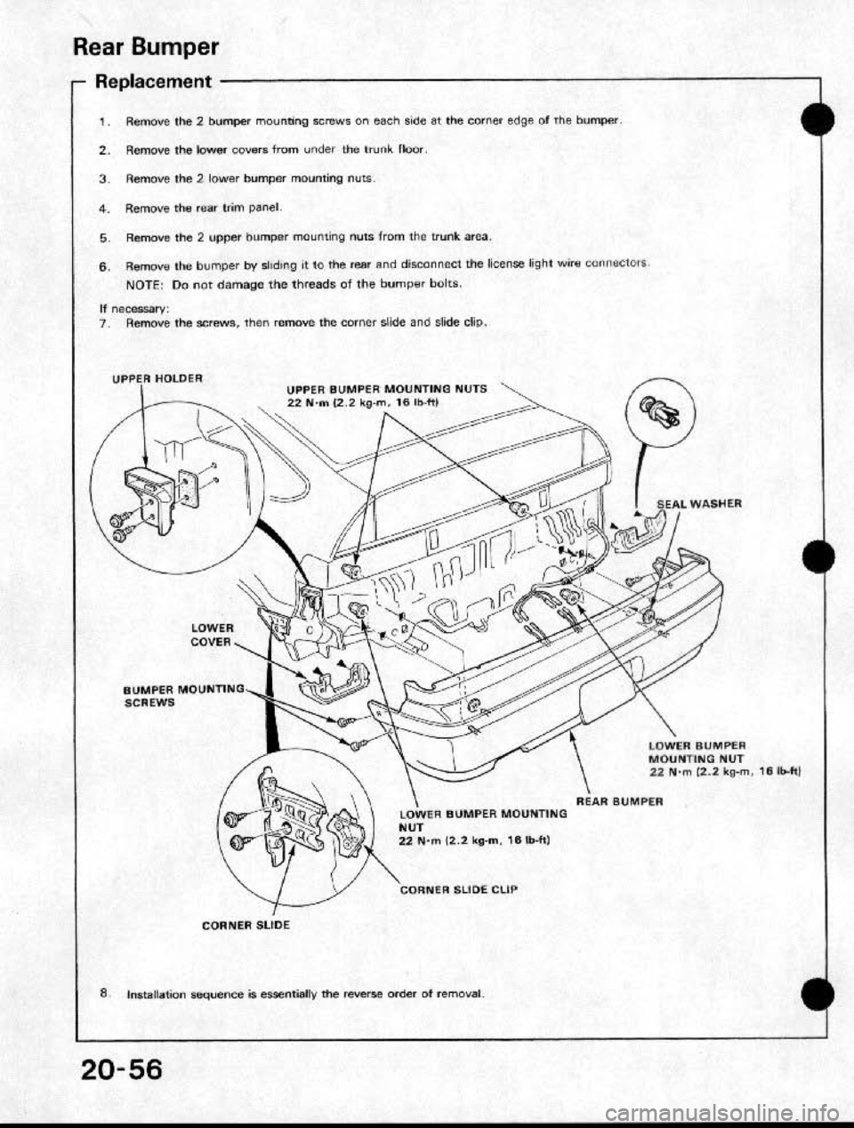HONDA CRX 1991 2.G Workshop Manual HONDA CRX 1991 2.G Workshop Manual