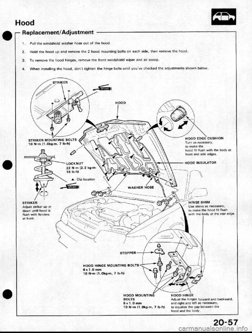 HONDA CRX 1991 2.G Workshop Manual HONDA CRX 1991 2.G Workshop Manual