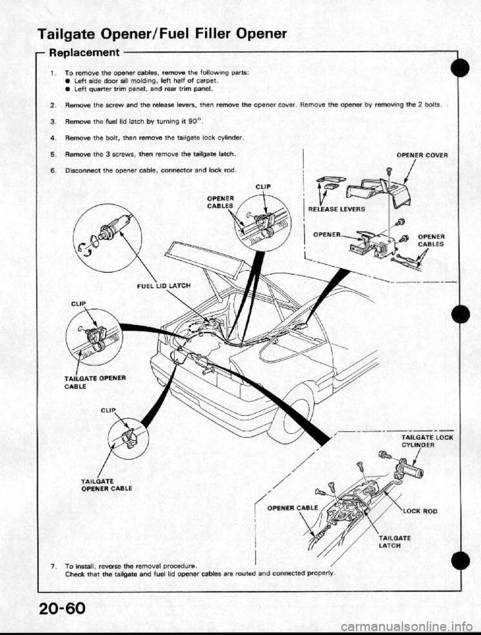 HONDA CRX 1991 2.G Workshop Manual HONDA CRX 1991 2.G Workshop Manual